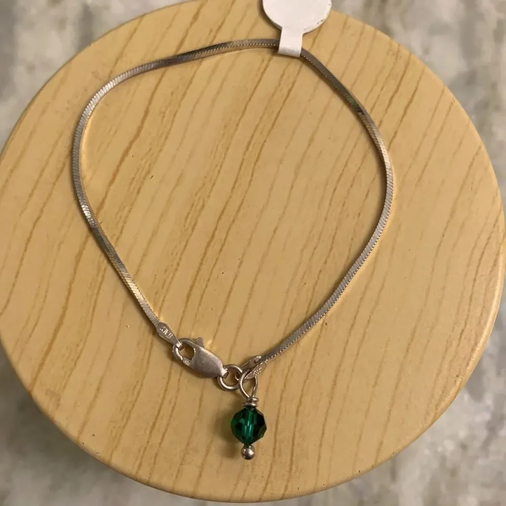 .925 Sterling Silver Bracelet with Swarovski Crystal